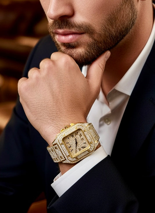 Orologio Luxury Gold – Stile Cartier