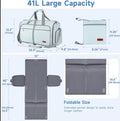 Borsa Porta Abiti da Viaggio 2in1 – Antipiega, 41L, Trasformabile in Borsone