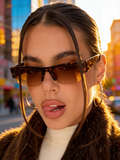 Occhiali da Sole Havana Brown – Slim Sunset Edition