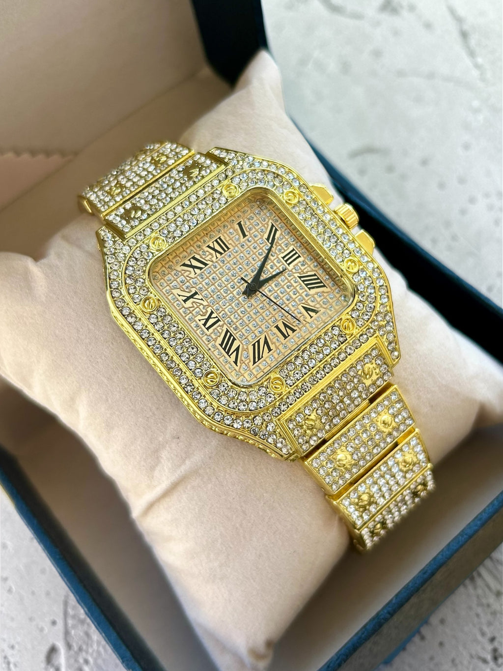 Orologio Luxury Gold – Stile Cartier