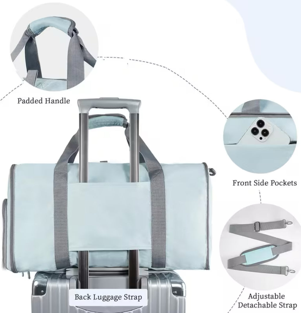 Borsa Porta Abiti da Viaggio 2in1 – Antipiega, 41L, Trasformabile in Borsone