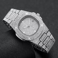 Orologio Luxury Silver Iced Out