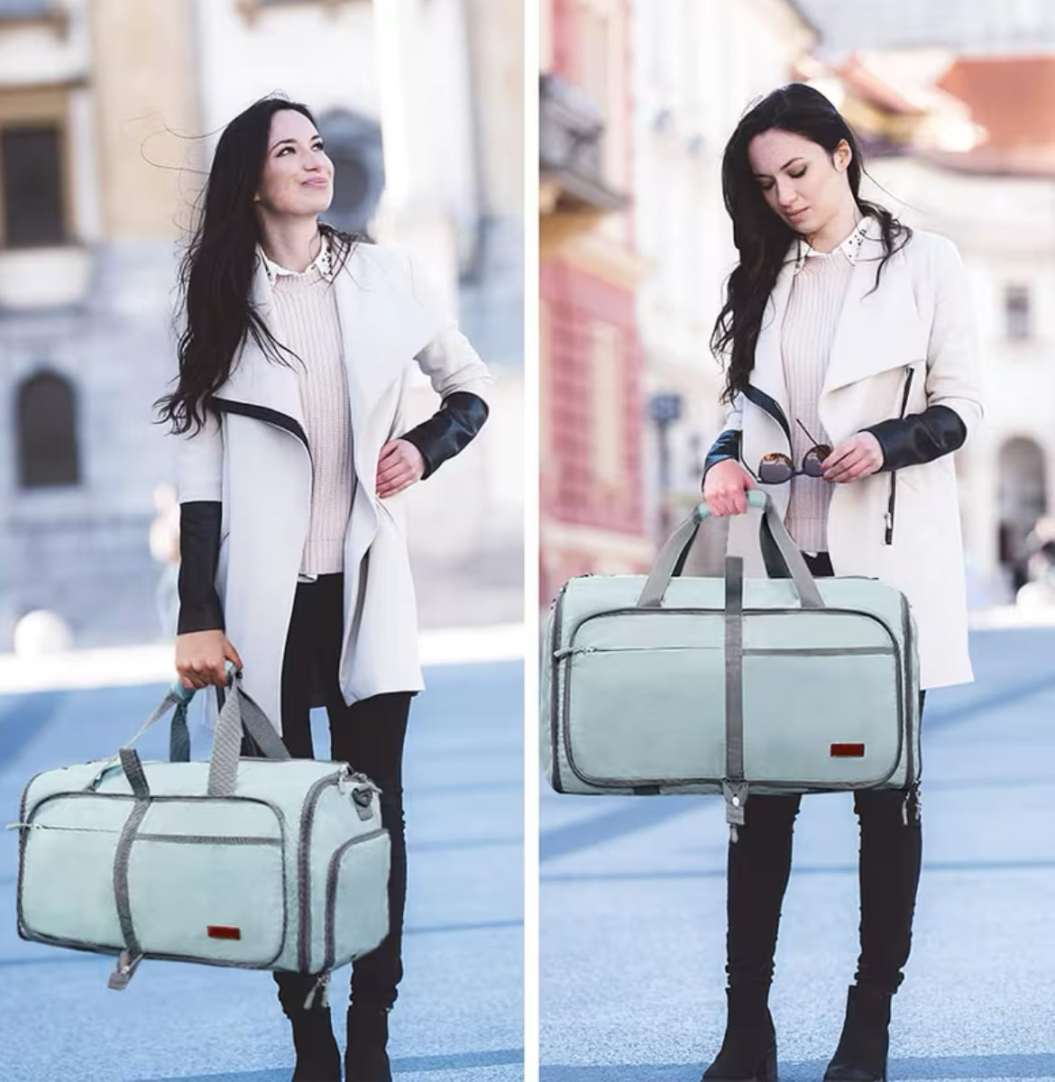 Borsa Porta Abiti da Viaggio 2in1 – Antipiega, 41L, Trasformabile in Borsone